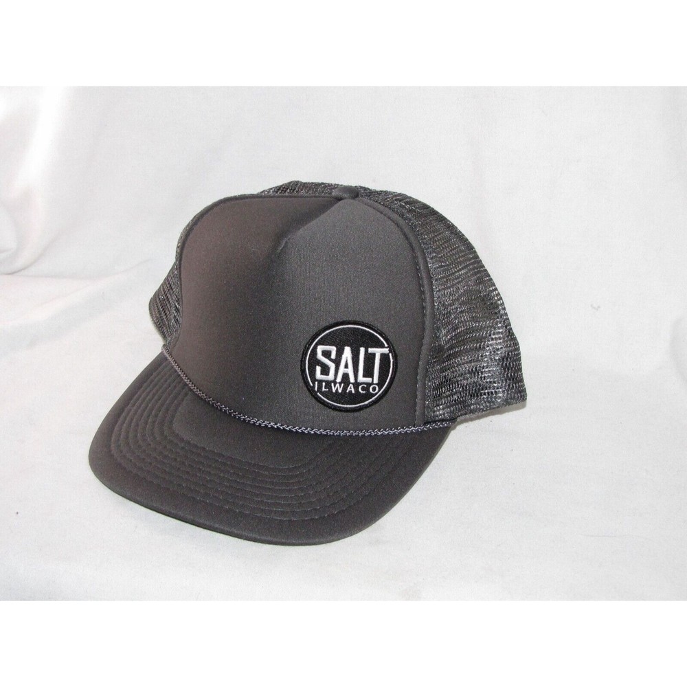 Long Beach Hat ilwaco SALT WA Baseball Cap Coast Washington Snapback adj Gray
